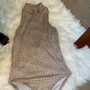 Cheetah print size, small turtleneck, bodysuit